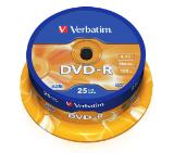 Verbatim DVD-R AZO 4.7GB 16X MATT SILVER SURFACE (25 PACK)