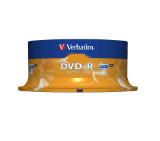 Verbatim DVD-R AZO 4.7GB 16X MATT SILVER SURFACE (25 PACK)