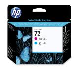 HP 72 Magenta and Cyan Printhead