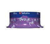 Verbatim DVD+R AZO 4.7GB 16X MATT SILVER SURFACE (25 PACK)