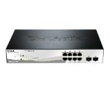 D-Link 10-port 10/100/1000 Gigabit PoE Smart Switch including 2 SFP