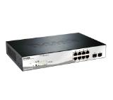 D-Link 10-port 10/100/1000 Gigabit PoE Smart Switch including 2 SFP