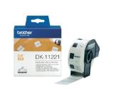 Brother DK-11221 Square Paper Labels, 23mmx23mm, 1000 labels per roll (Black on White)