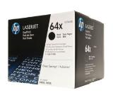 HP 64X Black Dual Pack LaserJet Toner Cartridges
