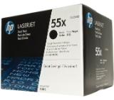 HP 55X Black Dual Pack LaserJet Toner Cartridges