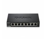 D-Link 8-port 10/100/1000 Gigabit Metal Housing Desktop Switch