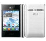 LG Optimus L3 E400 Smartphone, 3.2" QVGA Touch Display, CPU Dual Core 1GHz, 3MP Camera, 802.11b.g, Bluetooth, Micro USB, AGPS, Android 2.3 OS, White