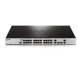 D-Link xStack 24-port 10/100 PoE  Layer 2 Managed Switch + 2x Combo 10/100/1000Base-T/100/1000 SFP + 2x 10/100/1000Base-T