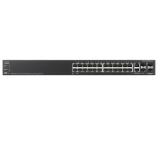 Cisco SF500-24P 24-port 10/100 PoE, Stackable Managed Switch with Gigabit Uplinks