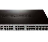 D-Link xStack 24-port 10/100/1000 Layer 3 Managed PoE Gigabit Switch, 4 Combo 1000BaseT/SFP, 4 10GE SFP+ (Standard Image)