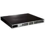 D-Link xStack 24-port 10/100/1000 Layer 2+ Stackable Managed PoE Gigabit Switch including 4-port Combo 1000BaseT/SFP plus 4 10GE SFP+