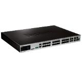 D-Link xStack 24-port SFP Layer 2+ Stackable Managed Gigabit Switch including 4-port Combo 1000BaseT/SFP plus 4 10GE SFP+