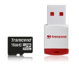 Transcend 16GB micro SDHC (with reader - Class 10)