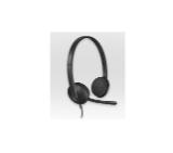 Logitech H340 USB Computer Headset, Black