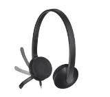 Logitech H340 USB Computer Headset, Black