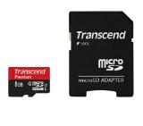 Transcend 8GB micro SDHC UHS-I Premium (with adapter, Class 10)