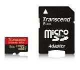 Transcend 16GB micro SDHC UHS-I Ultimate (with adapter, Class 10)