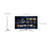 Samsung 40" UE40F6510, 3D FULL HD LED TV, 400 Hz, Smart Hub, DVB-T/C/S2, USBx3, WiFi, Enthernet, 3D Active Glasses (Included 2pcs), White