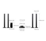 Samsung Home Theater HT-F455 DVD, 5.1, 1000W, Black
