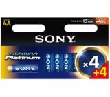 Sony AM3PTM4X4D Alkaline R06 Stamina Platinum 4+4 AA