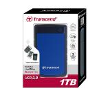 Transcend 1TB, 2.5" Portable HDD, StoreJet H3, Blue, Anti-shock