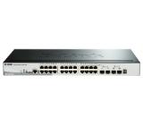 D-Link 28-Port Gigabit Stackable SmartPro PoE Switch including 2 SFP ports and 2 x 10G SFP+ ports