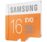 Samsung 16GB micro SD Card EVO with USB2 Adapter Class10, UHS-1 Grade1, Up to 48MB/S, USB2.0