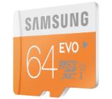 Samsung 64GB micro SD Card EVO with USB2 Adapter Class10, UHS-1 Grade1, Up to 48MB/S, USB2.0