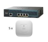 Cisco Bundle WLC2504 w/ 10 AP Lic. and 5 AP-702i E Reg Domain