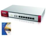 ZyXEL ZyWALL USG110 UTM BUNDLE, Security UTM solution: Firewall, VPN: 100x IPSec/ 25x SSL (5 default), 6x 1Gbps (4x LAN/DMZ, 2x WAN), 2x USB, 1x OPT, Wireless Controller for up to 18 (2 default) NWA3000-N/5000-N series of APs
