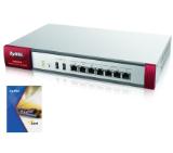 ZyXEL ZyWALL USG210 UTM BUNDLE, Security UTM solution: Firewall, VPN: 200x IPSec/ 50x SSL (10 default), 6x 1Gbps (4x LAN/DMZ, 2x WAN), 2x USB, 1x OPT, Wireless Controller for up to 18 (2 default) NWA3000-N/5000-N series of APs