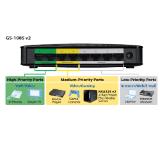 ZyXEL GS-108Sv2 8-port 10/100/1000Mbps Gigabit Ethernet switch, 4 QoS ports (2port "High", 2ports "Middle"), 802.3az (Green), desktop, plastic housing