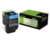 Lexmark 80C20C0 CX310, 410, 510 Cyan Return Programme 1K Toner Cartridge