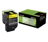 Lexmark 80C20Y0 CX310, 410, 510 Yellow Return Programme 1K Toner Cartridge