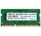 Apacer 4GB Notebook Memory - DDR3 SODIMM 512x 8, Low Voltage 1.35V PC12800 @ 1600MHz