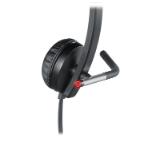 Logitech USB Headset H650e Stereo, Flexible Mic, In-line Controls, Echo Cancellation, Noise-cancelling, USB