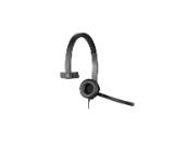 Logitech USB Headset H570e Mono, In-line Controls, Echo Cancellation, Noise-cancelling, USB