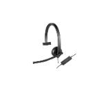 Logitech USB Headset H570e Mono, In-line Controls, Echo Cancellation, Noise-cancelling, USB