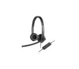 Logitech USB Headset H570e Stereo, In-line Controls, Echo Cancellation, Noise-cancelling, USB