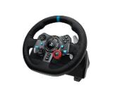 Logitech G29 Driving Force Racing Wheel, PlayStation 4, PlayStation 3, PC, 900° Rotation, Dual Motor Force Feedback, Adjustable Pedals, Leather