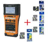 Brother PT-E550WSP Handheld Industrial Labelling system + 1x TZEFX231, TZE241, TZE251, TZE651