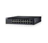 Dell Networking X1018 Smart Web Managed Switch, 16x 1GbE and 2x 1GbE SFP ports
