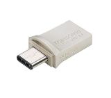 Transcend 16GB JETFLASH 890S, USB 3.1 Type C, Silver Plating