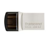 Transcend 64GB JETFLASH 890S, USB 3.1 Type C, Silver Plating