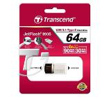 Transcend 64GB JETFLASH 890S, USB 3.1 Type C, Silver Plating