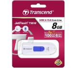 Transcend 8GB JETFLASH 790, USB 3.1, white