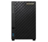 Asustor AS1002T, 2-bay NAS, Marvell ARMADA-385 Dual Core 1GHz, 512MB DDR3(non-upgradeable), 2 x 3.5" SATAII / SATAIII, GbE x1, USB 3.0-1* Front/1*Rear, WoL, 8 Channel IP Cam(4 license included), System Sleep Mode, Tower