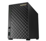 Asustor AS1002T, 2-bay NAS, Marvell ARMADA-385 Dual Core 1GHz, 512MB DDR3(non-upgradeable), 2 x 3.5" SATAII / SATAIII, GbE x1, USB 3.0-1* Front/1*Rear, WoL, 8 Channel IP Cam(4 license included), System Sleep Mode, Tower