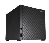 Asustor AS1004T, 4-bay NAS,Marvell ARMADA-385 Dual Core 1GHz, 512MB DDR3(non-upgradeable), 4 x 3.5" SATAII / SATAIII, GbE x1, USB 3.0 - 1*Front/ 1*Rear, 8 Channel IP Cam(4 license included), WoL, System Sleep Mode, Tower