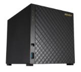 Asustor AS3104T, 4-bay NAS, Intel Celeron Dual-Core N3050 ( up to 2.1GHz, 2MB), 2GB DDR3L(non-upgradeable), 4 x 3.5" SATAII / SATAIII, GbE x 1, USB 3.0 - 1*Front/2*Rear, HDMI 1.4b, 16 Channel IP Cam(4 license included), WoL, System Sleep Mode, Tower